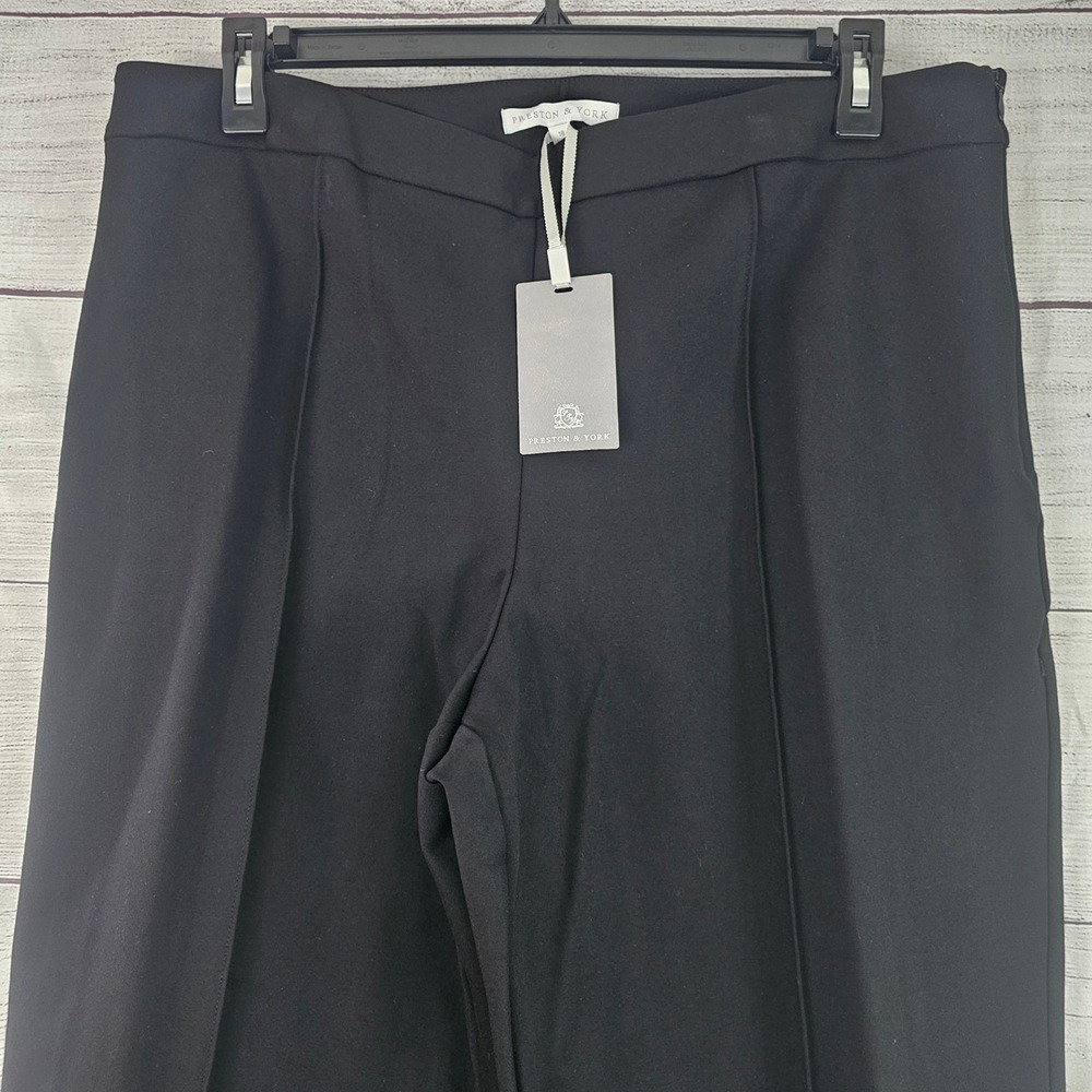 Preston & York 18 Black Mia Ponte Pants Au-Gusty Day Dress Pant Slacks NWT 1534 - Picture 4 of 8
